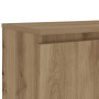 Mueble de TV luces LED madera roble artisan 120x30x36 cm en Muebles TV | Comprar online en Foru.es