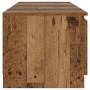 Mueble TV luces LED madera ingeniería envejecida 140x40x36 cm en Muebles TV | Comprar online en Foru.es
