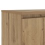 Mueble de TV luces LED madera roble artisan 140x40x36 cm en Muebles TV | Comprar online en Foru.es