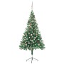 Árbol de Navidad artificial con luces y bolas 380 ramas 150 cm en Decoración Festiva y Estacional | Comprar online en Foru.es