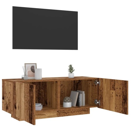 Mueble de TV madera de ingeniería envejecida 100x35x40 cm en Muebles TV | Comprar online en Foru.es