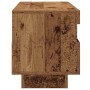 Mueble TV luces LED madera ingeniería envejecida 100x35x40 cm en Muebles TV | Comprar online en Foru.es