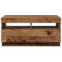 Mueble TV luces LED madera ingeniería envejecida 80x35x40 cm en Muebles TV | Comprar online en Foru.es