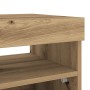 Mueble TV luces LED madera ingeniería roble artisan 80x35x40 cm en Muebles TV | Comprar online en Foru.es