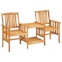 Sillas y mesita de jardín con cojines madera maciza acacia de vidaXL, Conjuntos de jardín - Ref: Foro24-3061279, Precio: 149,...