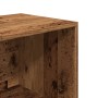 Banco zapatero de madera de ingeniería envejecida 105x35x35 cm en Zapateros y organizadores de calzado | Comprar online en Foru.