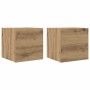 Muebles de pared para TV 2 uds roble artisan 30,5x30x30 cm en Muebles TV | Comprar online en Foru.es
