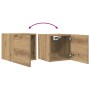 Muebles de pared para TV 2 uds roble artisan 30,5x30x30 cm en Muebles TV | Comprar online en Foru.es