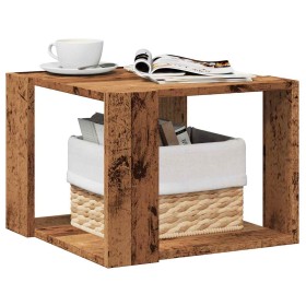 Mesa de centro de madera contrachapada envejecida 40x40x30 cm en Mesas de centro | Comprar online en Foru.es