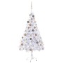 Árbol de Navidad artificial con luces y bolas 380 ramas 150 cm en Decoración Festiva y Estacional | Comprar online en Foru.es