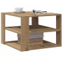 Mesa de centro madera ingeniería roble artesanal 58x58x40 cm en Mesas de centro | Comprar online en Foru.es