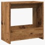 Mesa auxiliar de madera contrachapada envejecida 50x26x50 cm en Mesas auxiliares | Comprar online en Foru.es