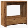 Mesa auxiliar de madera contrachapada envejecida 50x26x50 cm en Mesas auxiliares | Comprar online en Foru.es