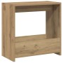 Mesa auxiliar madera contrachapada roble artisian 50x26x50 cm en Mesas auxiliares | Comprar online en Foru.es