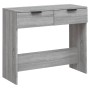 Mesa consola madera contrachapada gris Sonoma 90x36x75 cm de vidaXL, Mesas auxiliares - Ref: Foro24-817073, Precio: 53,99 €, ...