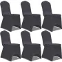 Funda de silla elástica 6 unidades gris antracita de vidaXL, Fundas - Ref: Foro24-131412, Precio: 20,72 €, Descuento: %