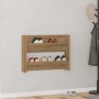 Zapatero de pared madera ingeniería roble artisan 80x18x60 cm en Zapateros y organizadores de calzado | Comprar online en Foru.e