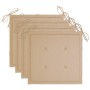 Sillas de jardín con cojines 4 uds madera maciza de acacia gris de vidaXL, Sillas de jardín - Ref: Foro24-3061228, Precio: 28...