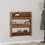 Zapatero de pared madera de ingeniería envejecida 80x18x90 cm en Zapateros y organizadores de calzado | Comprar online en Foru.e