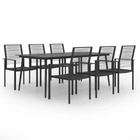 Juego de comedor de jardín 7 piezas de vidaXL, Conjuntos de jardín - Ref: Foro24-3060259, Precio: 469,47 €, Descuento: %