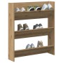 Zapatero de pared madera ingeniería roble artisan 80x18x90 cm en Zapateros y organizadores de calzado | Comprar online en Foru.e