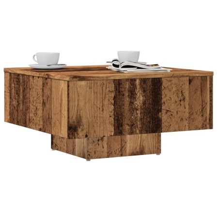 Mesa de centro madera de ingeniería envejecida 60x60x31,5 cm en Mesas de centro | Comprar online en Foru.es