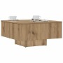Mesa de centro madera de ingeniería roble artisan 60x60x31,5 cm en Mesas de centro | Comprar online en Foru.es