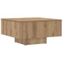 Mesa de centro madera de ingeniería roble artisan 60x60x31,5 cm en Mesas de centro | Comprar online en Foru.es