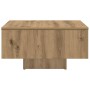 Mesa de centro madera de ingeniería roble artisan 60x60x31,5 cm en Mesas de centro | Comprar online en Foru.es
