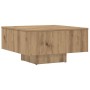 Mesa de centro madera de ingeniería roble artisan 60x60x31,5 cm en Mesas de centro | Comprar online en Foru.es