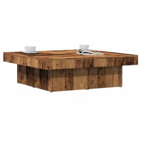 Mesa de centro madera de ingeniería envejecida 90x90x28 cm en Mesas de centro | Comprar online en Foru.es