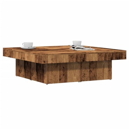 Mesa de centro madera de ingeniería envejecida 90x90x28 cm en Mesas de centro | Comprar online en Foru.es