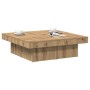Mesa de centro madera de ingeniería roble artisan 90x90x28 cm en Mesas de centro | Comprar online en Foru.es