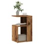 Mesa auxiliar de madera contrachapada envejecida 36x30x56 cm en Mesas auxiliares | Comprar online en Foru.es