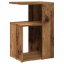 Mesa auxiliar de madera contrachapada envejecida 36x30x56 cm en Mesas auxiliares | Comprar online en Foru.es