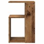 Mesa auxiliar de madera contrachapada envejecida 36x30x56 cm en Mesas auxiliares | Comprar online en Foru.es