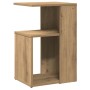 Mesa auxiliar de madera contrachapada roble artisan 36x30x56 cm en Mesas auxiliares | Comprar online en Foru.es