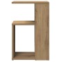 Mesa auxiliar de madera contrachapada roble artisan 36x30x56 cm en Mesas auxiliares | Comprar online en Foru.es