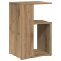 Mesa auxiliar de madera contrachapada roble artisan 36x30x56 cm en Mesas auxiliares | Comprar online en Foru.es
