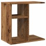Mesa auxiliar de madera contrachapada envejecida 50x30x50 cm en Mesas auxiliares | Comprar online en Foru.es