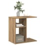 Mesa auxiliar de madera contrachapada roble artisan 50x30x50 cm en Mesas auxiliares | Comprar online en Foru.es