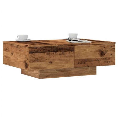 Mesa de centro madera ingeniería madera envejecida 90x60x31 cm en Mesas de centro | Comprar online en Foru.es