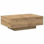 Mesa de centro madera de ingeniería roble artisan 90x60x31 cm en Mesas de centro | Comprar online en Foru.es