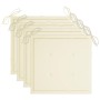 Sillas de jardín con cojines 4 uds madera maciza de acacia gris de vidaXL, Sillas de jardín - Ref: Foro24-3061226, Precio: 28...