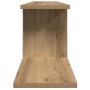 Estante de pared de TV madera roble artesanal 125x18x23 cm en Estanterías | Comprar online en Foru.es