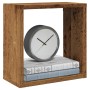 Estantes cubo de pared 2 uds madera envejecida 30x15x30 cm en Estanterías | Comprar online en Foru.es