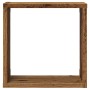 Estantes cubo de pared 2 uds madera envejecida 30x15x30 cm en Estanterías | Comprar online en Foru.es