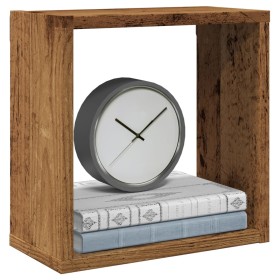 Estantes cubo de pared 6 uds madera envejecida 30x15x30 cm en Estanterías | Comprar online en Foru.es