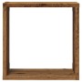 Estantes cubo de pared 6 uds madera envejecida 30x15x30 cm en Estanterías | Comprar online en Foru.es