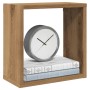 Estantes cubo de pared 4 uds madera roble artisan 30x15x30 cm en Estanterías | Comprar online en Foru.es